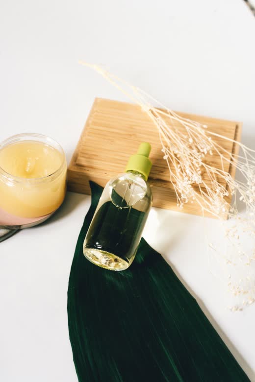 Natural ingredients laid out on a table