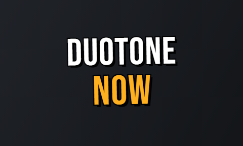 Duotone caption style
