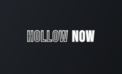 Hollow caption style