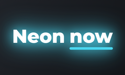 Neon caption style